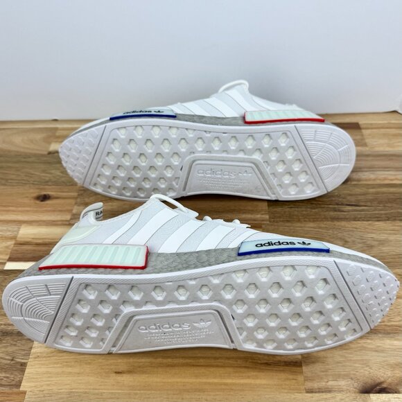 ADIDAS Originals NMD R1 White Grey Boost GX9525 Men's Size 13 Sneaker Shoes‎ - Picture 7 of 9
